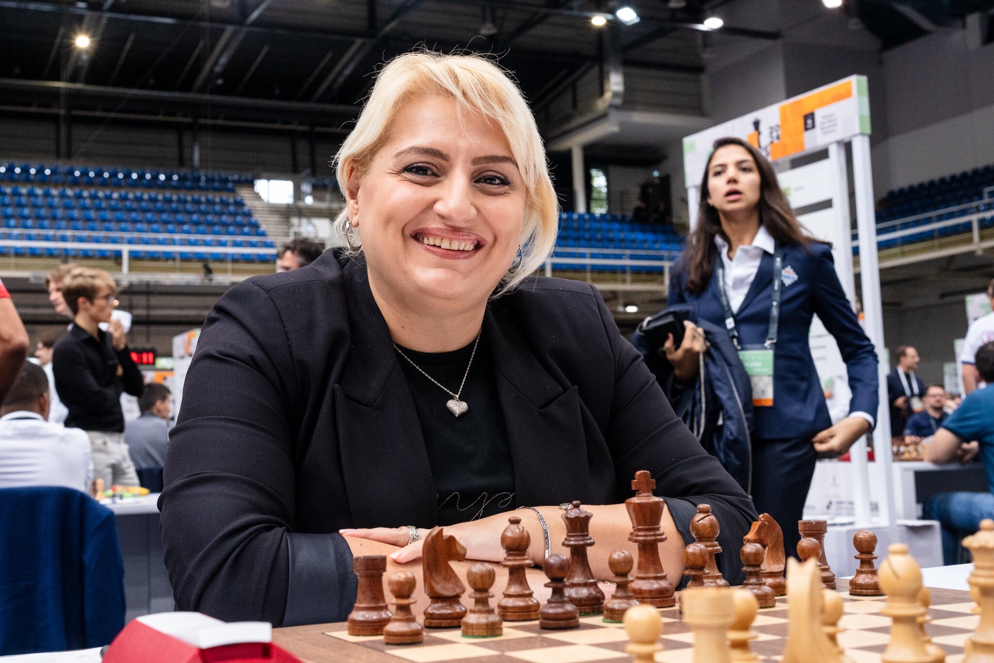 The women’s chess team of Armenia ended the match with Spain in a draw