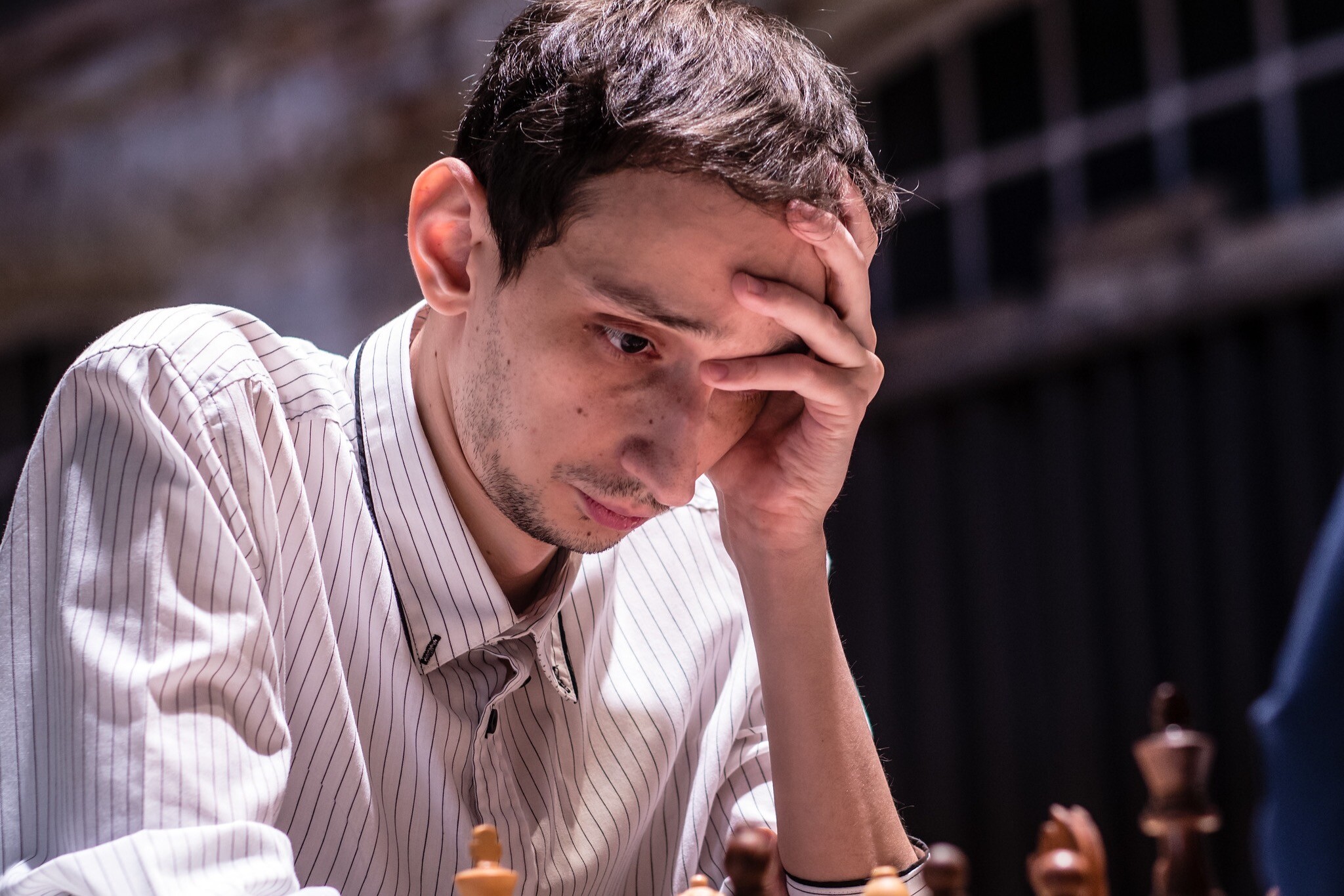 The men’s chess team of Armenia shared the point in the match with Ukraine