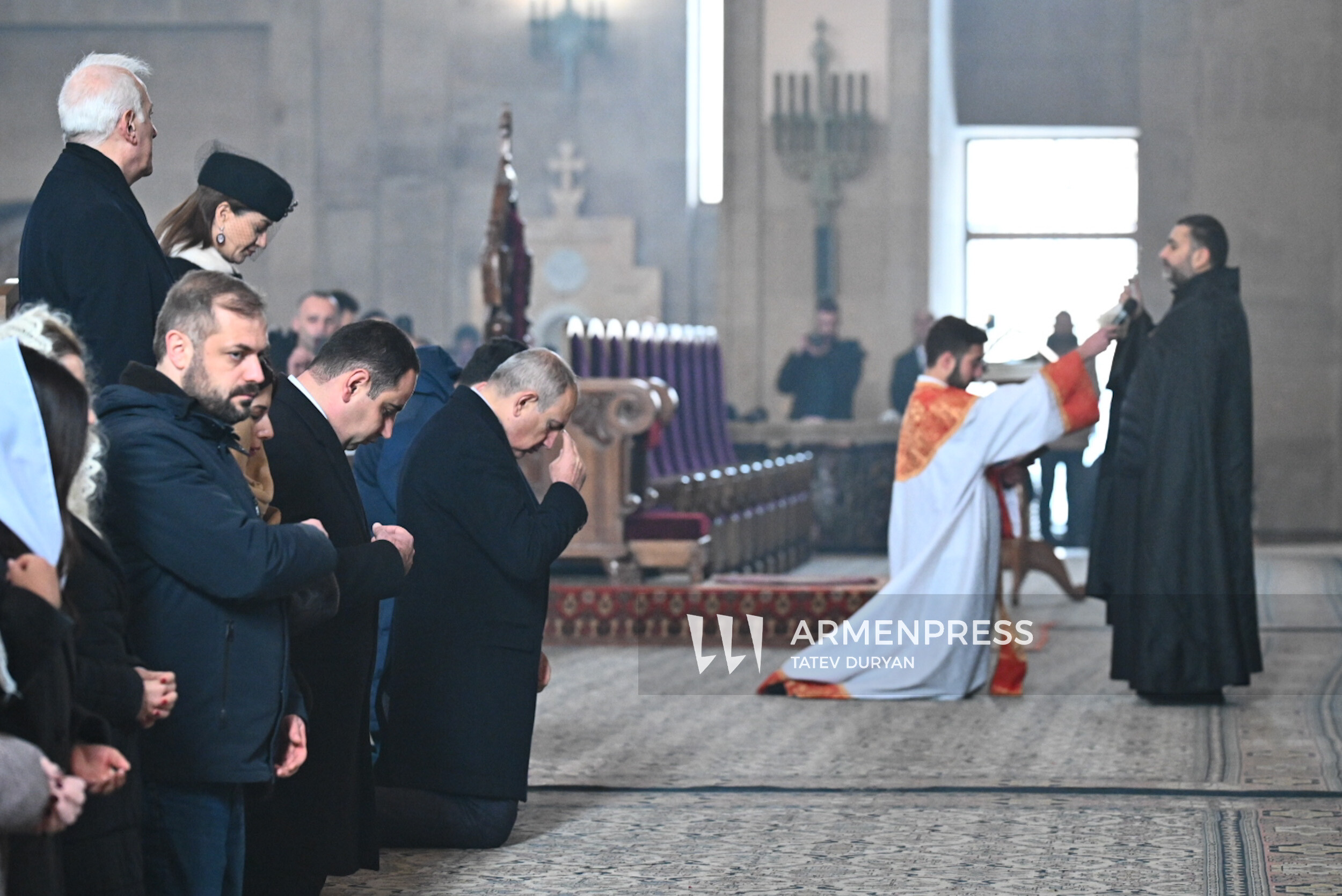 Christmas Liturgy at the Saint Gregory the Illuminator Cathedral in ...