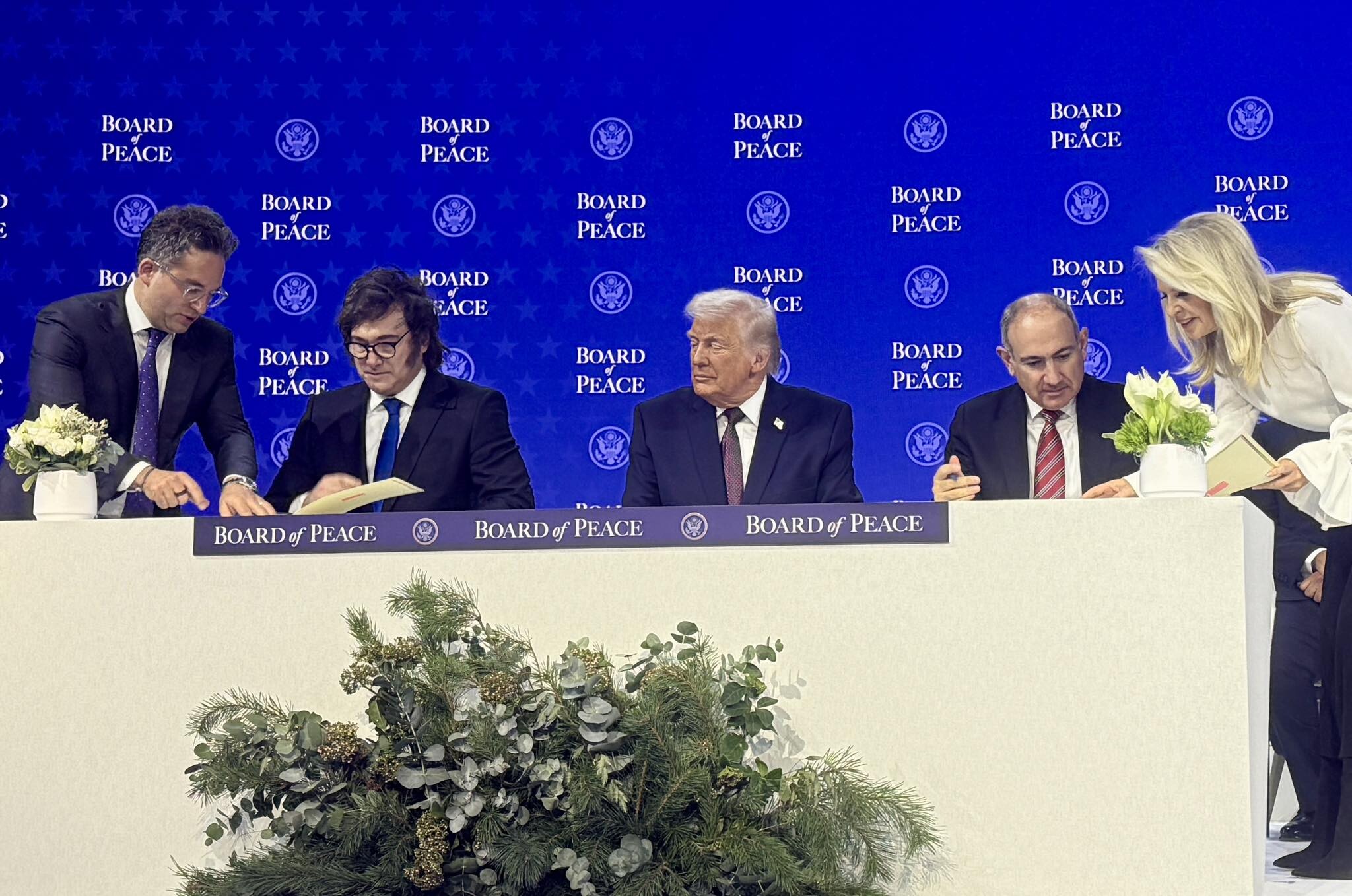 Armenian Prime Minister signs Board of Peace charter with Trump and ...