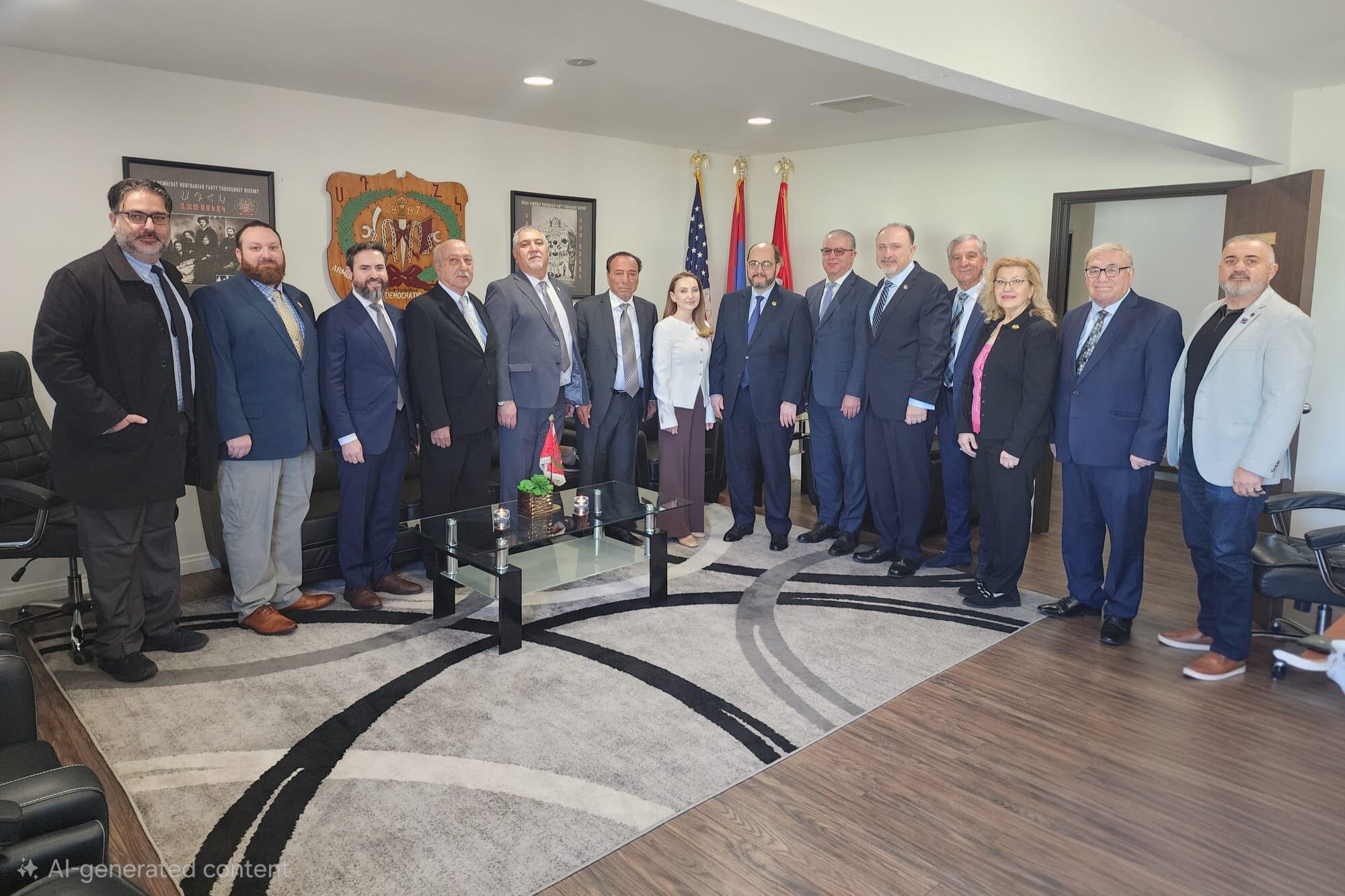 Араик Арутюнян и Лилит Макунц встретились с лидерами Социал-демократической партии «Гнчак» в Лос-Анджелесе