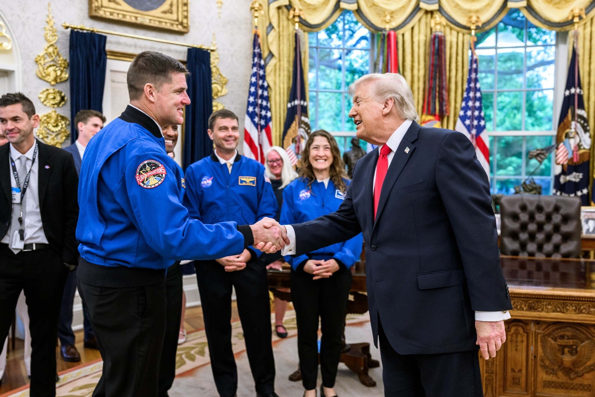 Artemis II astronauts at the White House